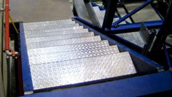 Chequer plate stairtreads